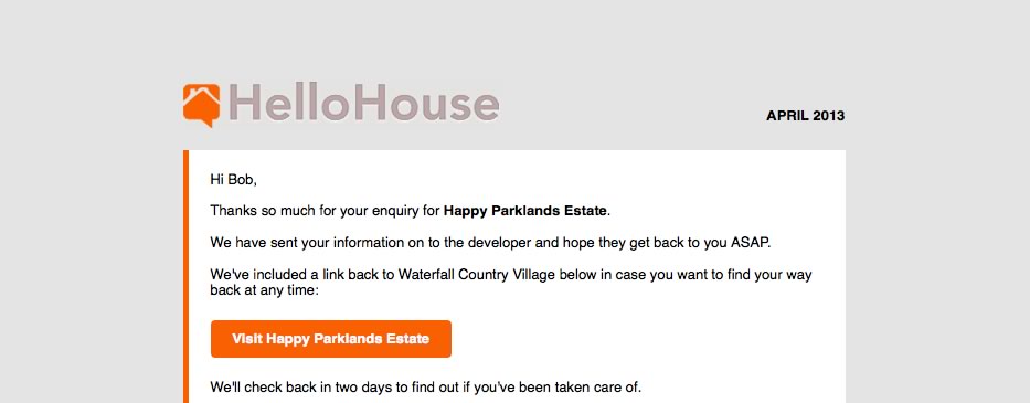 Auto-response - a new feature on HelloHouse